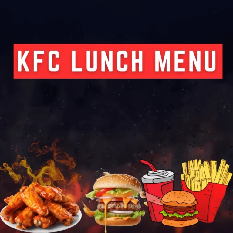 kfc lunch menu