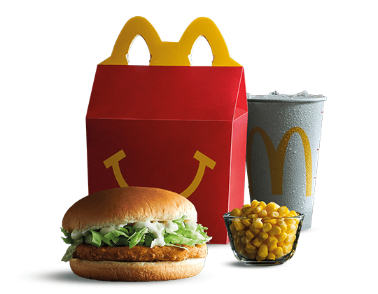 happy meal chicken burger